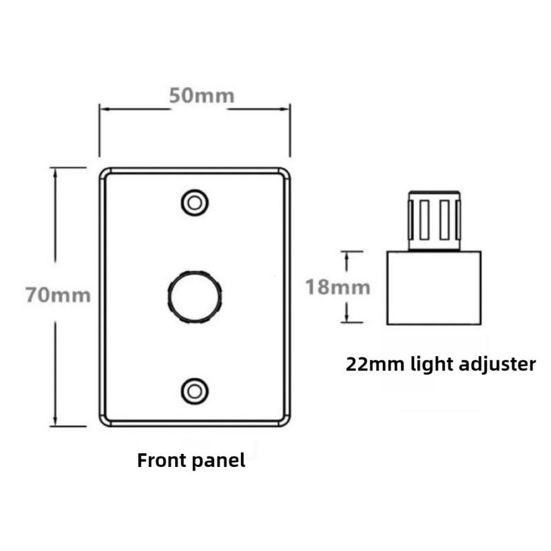 LED-Dimmschalter Kompatibel PWM 12V Lichtdimmer mit Drehknopf für Wohnmobil Marine Reiseanhänger Auto Präzises Dimmen
