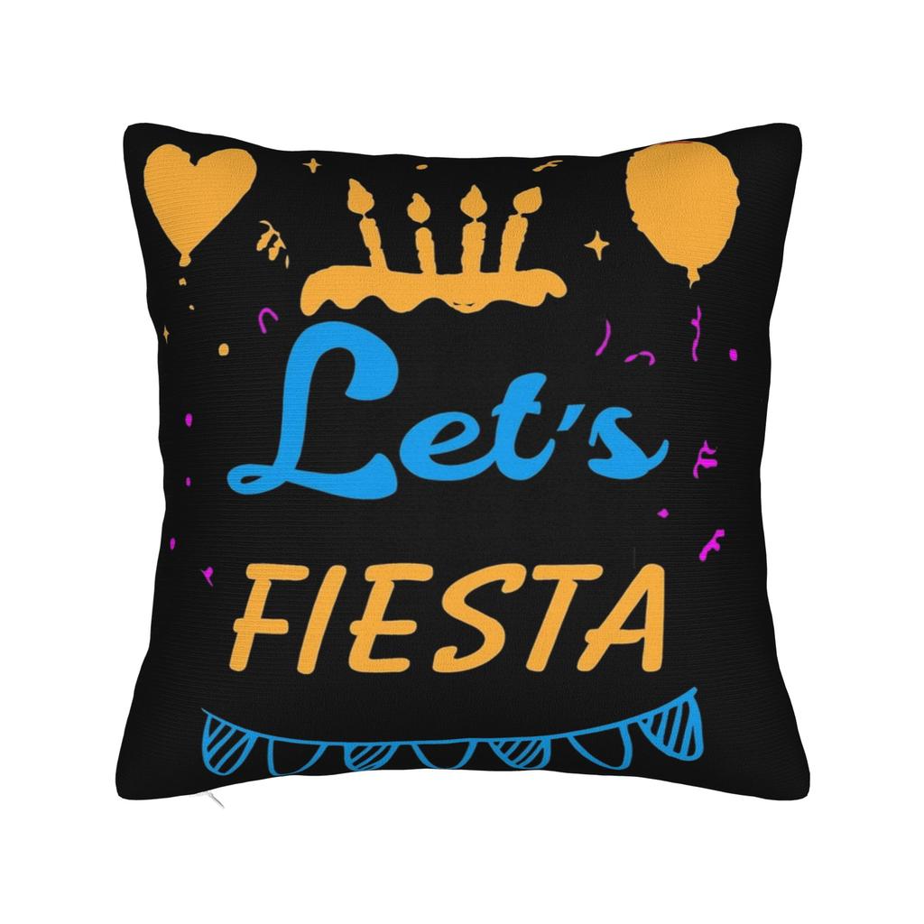 Decorative Pillow Covers Lets Fiesta Cinco De Mayo  Stuff Home  Throw Pillow Case Cover Square MultiSize