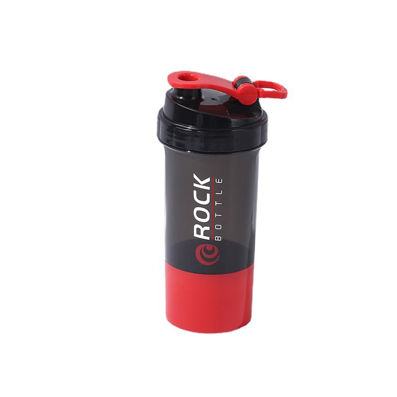 Double Layer Shaker Bottle with Powder Compartment for Smoothies, Water, and Protein