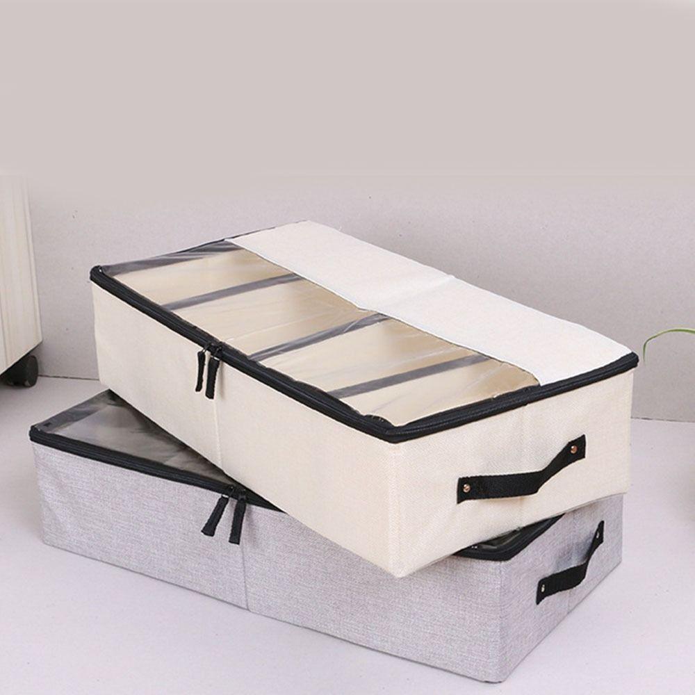 Foldable Folding Clothes Storage Bag with Cover Clothing Dustproof  Organizer  Bedroom