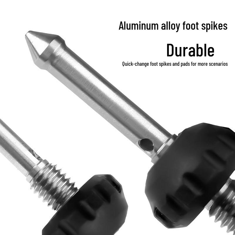 Interchangeable Tripod Spike & Anti-Slip Silicone Foot Pad