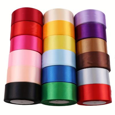 1 τεμ 40mm Σατέν Κορδέλα 25 Γιάρδες Μονόχρωμη Υφασμάτινη Κορδέλα για Πετύλιγμα Δώρων Χειροτεχνίες Φτιάξιμο Φιόγκων Μαλλιών Στεφάνι Διακόσμηση Γάμου και Ραπτικά Έργα