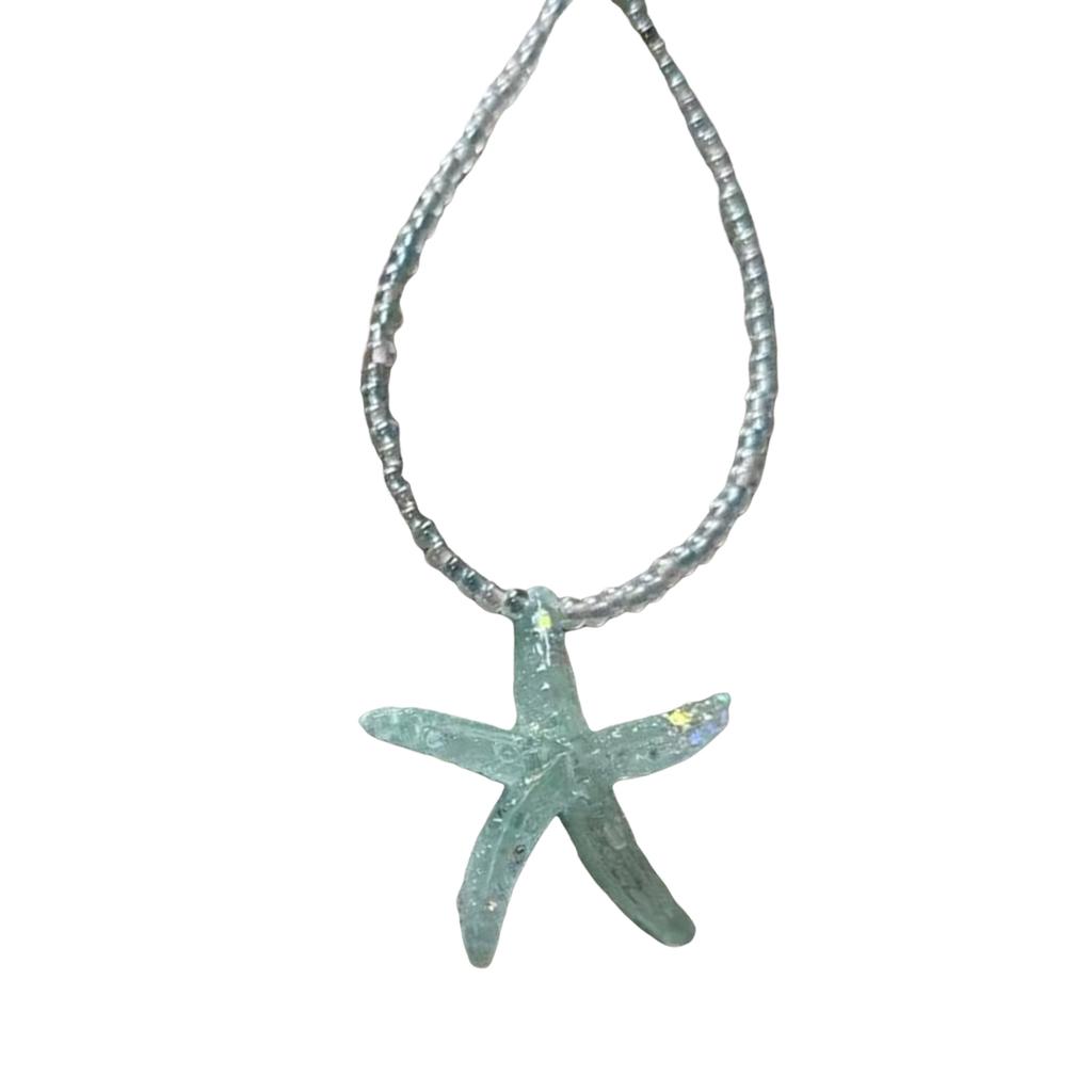 Verstellbare Cool Starfish Anhänger Halskette Kinder Hals Schmuck Kinder Modeschmuck Geeignet für Jungen und Mädchen Geschenk