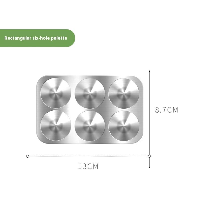

1 шт. Металлическая алюминиевая палитра круглая/прямоугольная 6/10/12 отверстий Детская живопись Ручная роспись Гуашь Акварель Художественные принадлежности для рукоделия
