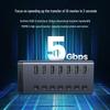 7-port usb 3.0 hub, cablu de 1m