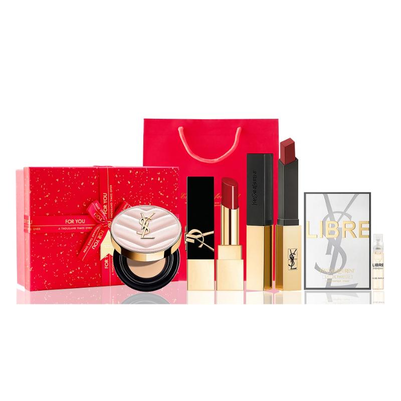

SAINT LAURENT Little Gold Bar Lipstick Goddess Heartbeat Beloved Gift Box Sets