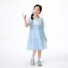 Girls' Colorful Sequin Bow Puff Sleeve Dress