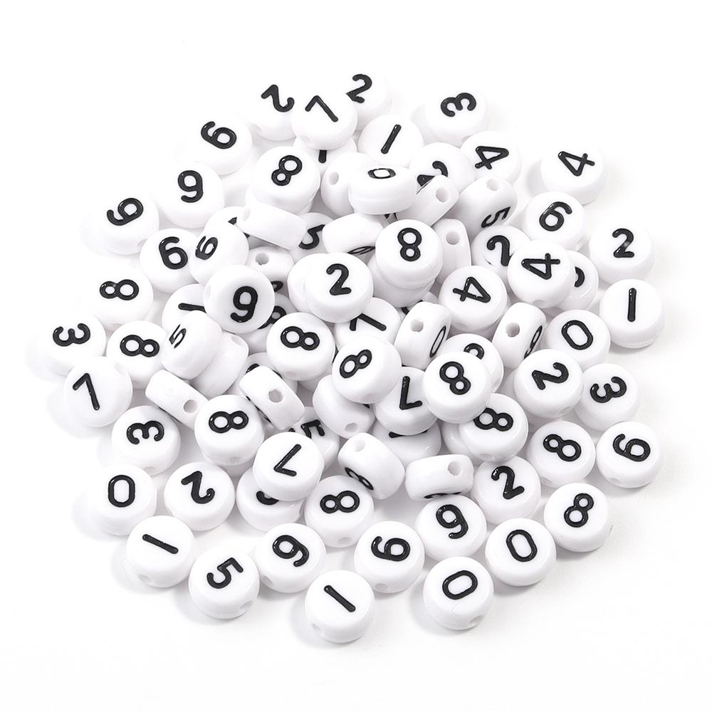 100 Stück Acryl Buchstabenperlen Gemischt Flach Rund Alphabet Spacer Perlen Für Schmuckherstellung DIY Handgemachtes Armband Halskette Zubehör
