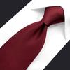 SHLAX&WING Plain Red Silk Tie for Men, Long and Narrow, 6cm