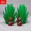 MOC Bricks Hero Little Tree Man 16mm Figure Guard Accessories Assembled Building Blocks Kid Dolls Toys