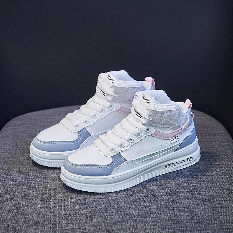 

Женские высокие кроссовки, модные трендовые кроссовки для сноуборда, тренировочные кроссовки для бега, баскетбольные кроссовки 40 синий/белый