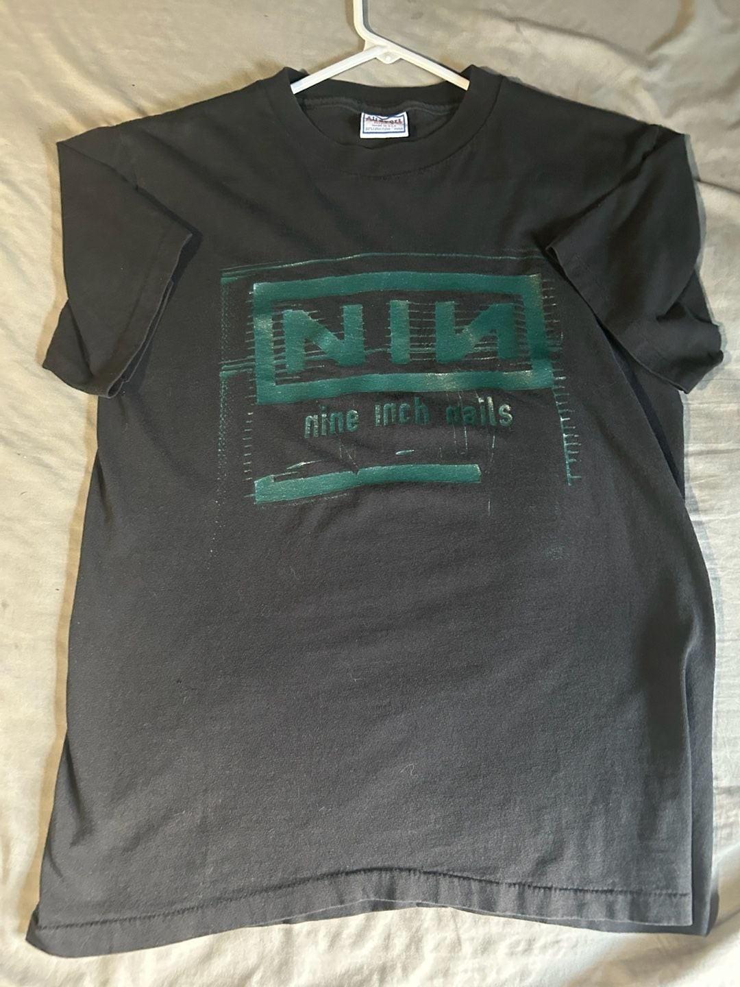 Vintage 1990s Nine Inch Nails NIN Nothing Records Size M Unisex T-Shirt XXL