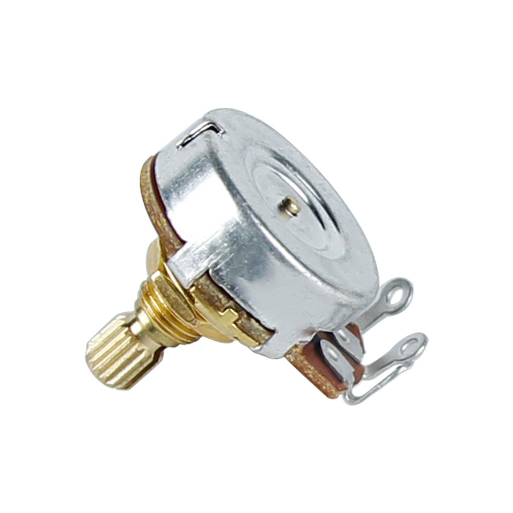 FLEOR 4 Stück Goldener kurzer Schaft Potentiometer Gitarren Potis 500K 250K Wählen Sie E-Gitarrenteile