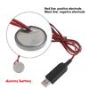 1m USB To 3V CR2032 Charge Cable Power Cord with Switches for Coin Cell Devices