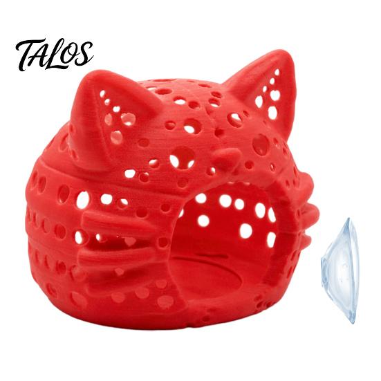 Fish Tank Cave for Small Aquarium Shrimp Cave, Cat Head Hideout with Suction Spawning Cup, Decorative Betta Tanks Accessories