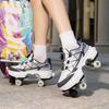 Mens Four-wheel  Walking Shoes Women's Roller Skates Children's Skates Boys'/ Girls' Sports Shoes with Brake