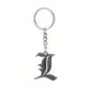 New Women's Accessory Keychain, Men's Double L Black Pendant Keychain, Fashionable Jewelry Keychain Item.