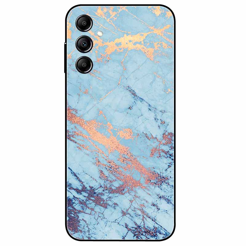 Hülle Für Samsung Galaxy A54 5G A34 A24 S23 Hülle Blume Marmor TPU Weiche Silikonhülle für GalaxyA54 A 34 Bemalte Handyhüllen