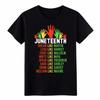 Unisex Bedrucktes T-Shirt Juneteenth Streetwear Schwarze Führungspersönlichkeiten Inspirierendes Tee