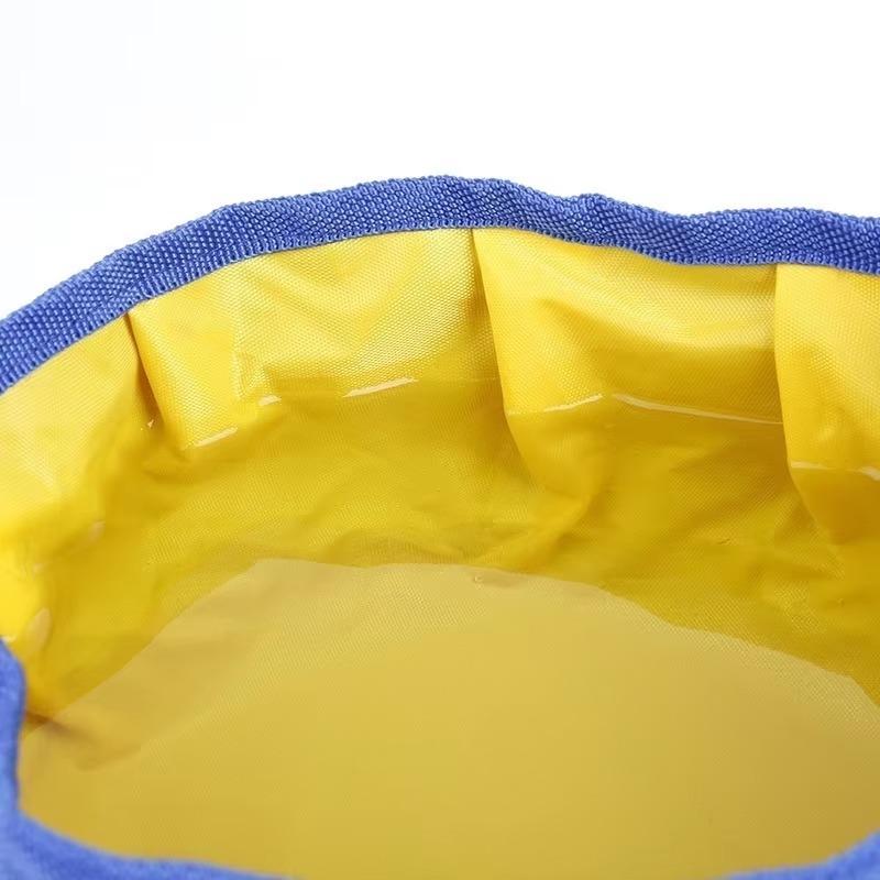 1100ML Big Volume Dog Drinking Container Foldable Dog Water Bowl Food Storage Bag Outdoor Hiking Travel Folding Pet Bowl