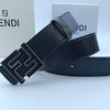 FF Men's Letter Fashionable Luxury Business Pants Belt, Casual Hundred-Piece Leather Belt, 3.8CM Wide