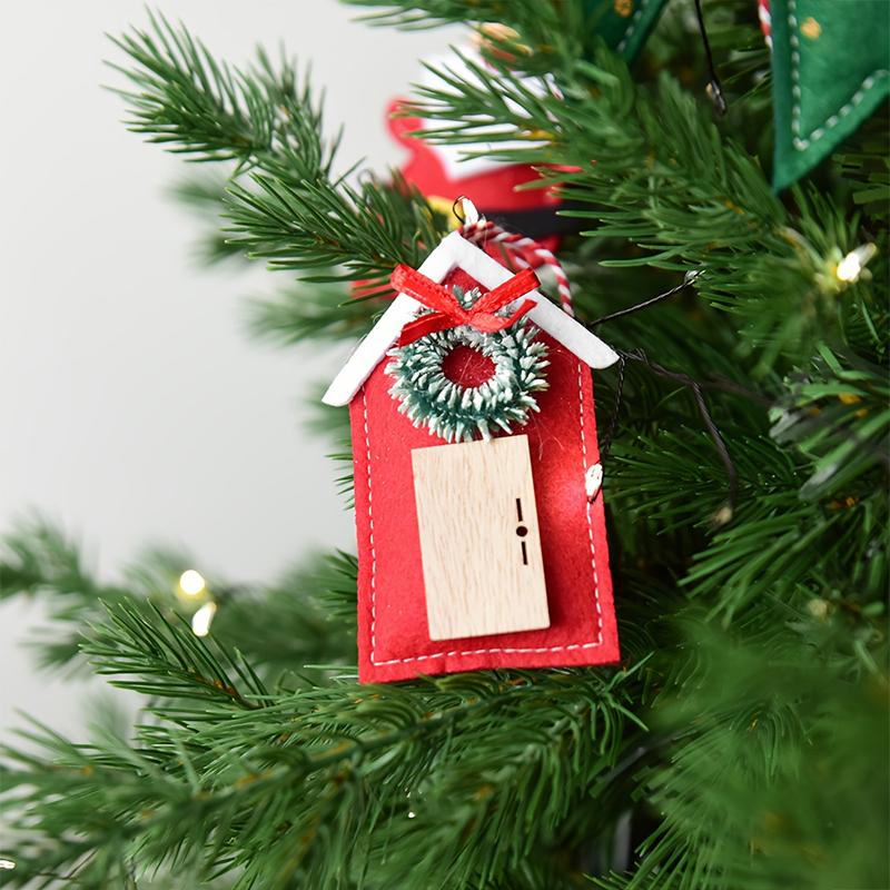 1PC Mini Santa Snowman Decorations Home Felt Holiday Decor Hanging Ornaments Party Multiple Options Available