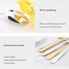 HANYANG 1010 Stainless Steel Cutlery Set Creative Colourful Western Steak Knife, Fork and Spoon Hotel Gift Colorful Box Set