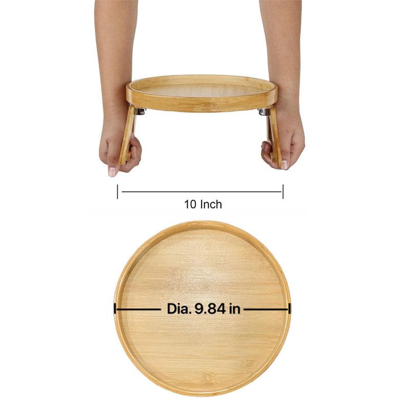 Sofa Tray Table Portable Folding Sofa Arm Clip Bed Sofa Snacks Drinks Breakfast Tray