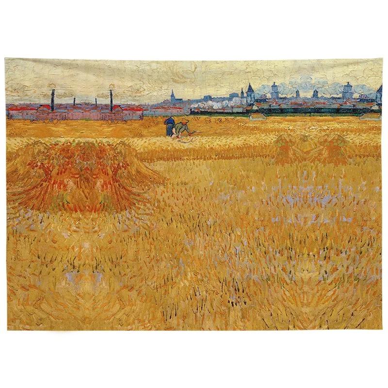 

Пейзаж Картина маслом Стиль Декоративный Гобелен Главная Стена Гостиная Офис Декоративный Гобелен 100x75cm