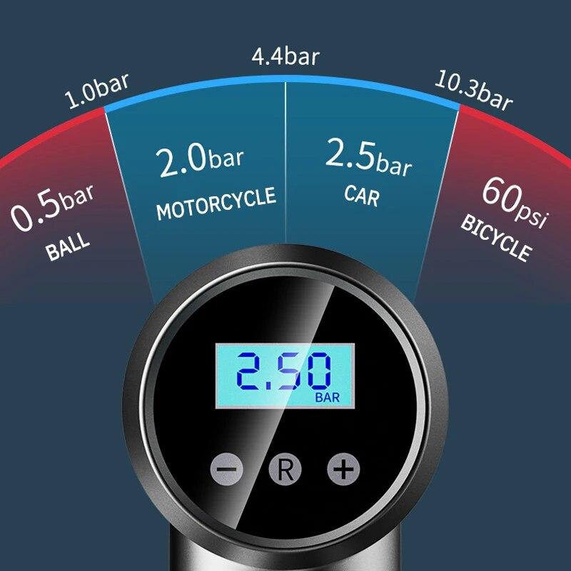 1 PC Handheld Wireless Car Inflation Pump Mini Portable Charging Bicycle Electric Vehicle Tire Inflator