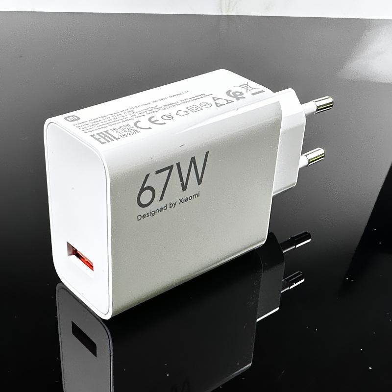 

Оригинальное зарядное устройство Xiaomi Turbo Fast Charger 67W EU Plug 6A Type C Cable для Mi 11 Pro Mix Fold Poco X3 GT X4 Pro 5G Redmi Note 11 Pro Only 67W EU charger
