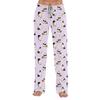 Women Loose Fit Casual Lounge Pants Halloween Printed Pajama Bottoms Soft Comfortable Sleepwear Elastic Waistband Drawstring