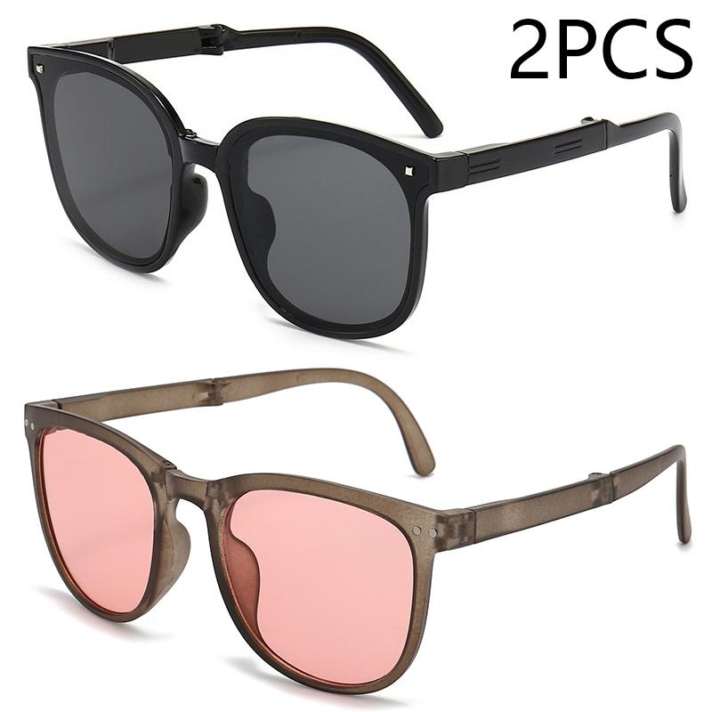 Folding sunglasses portable ultra light sun protection UV protection sunglasses for both men and women