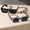 1PC Unisex Retro Square Sunglasses Classic UV Protection Plastic Frame Shades for Outdoor Travel Driving