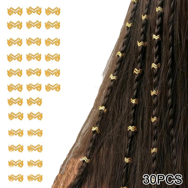 

Дредлок Кольца для волос Регулируемые манжеты Зажимы для волос Косы Грязные косы Заколка для волос Аксессуары для волос Головные уборы для женщин и девочек A4