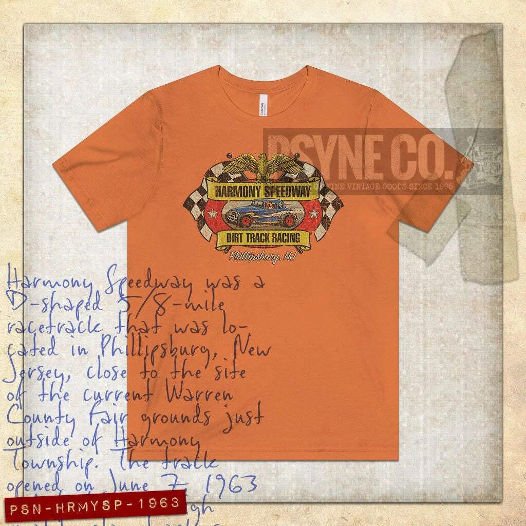 Harmony Speedway New Jersey 1963 Vintage Men s T shirt S