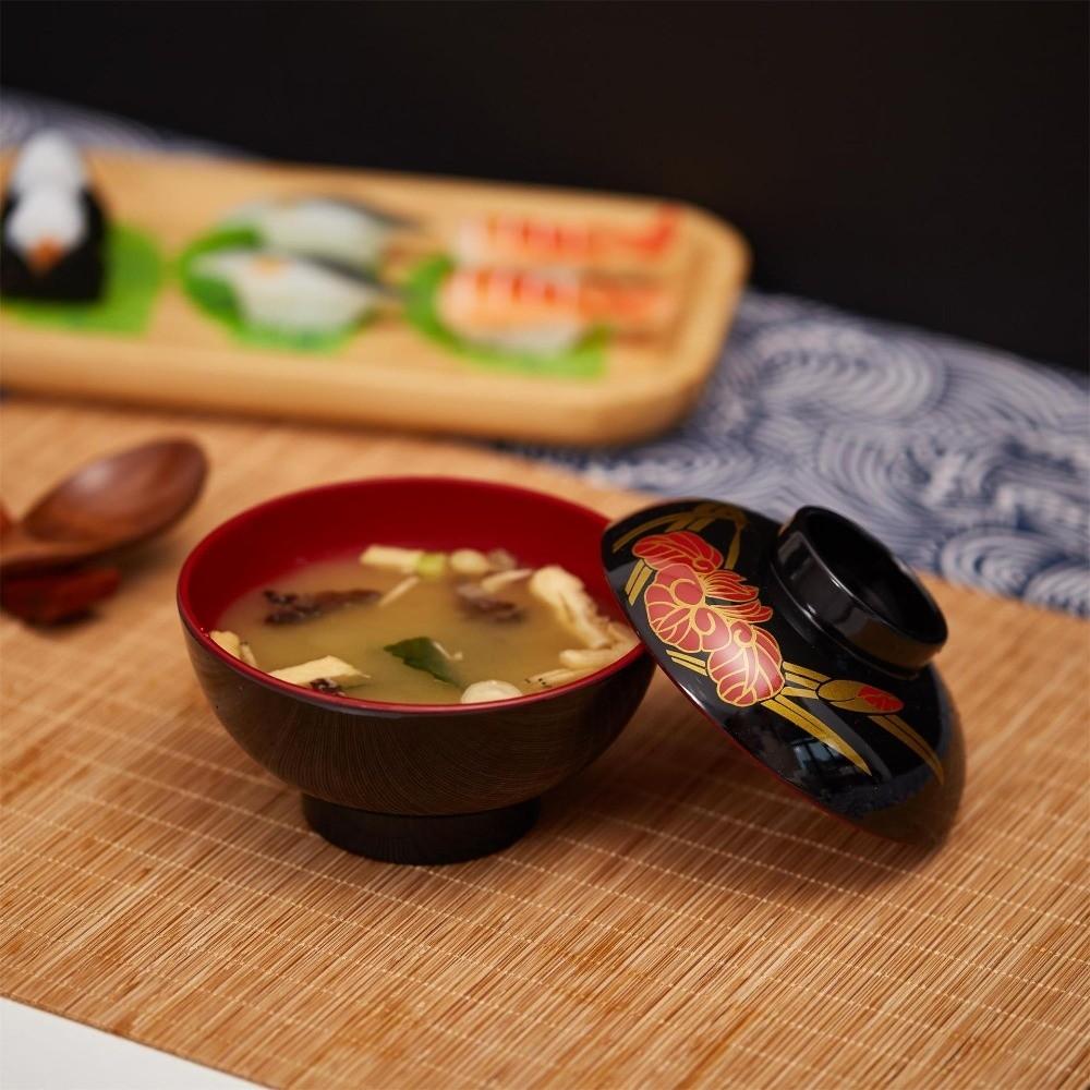 With Lid Miso Soup Bowl Soup Container Soup Bowl with Lid Japanese Flower Bowl  Dining Accessories