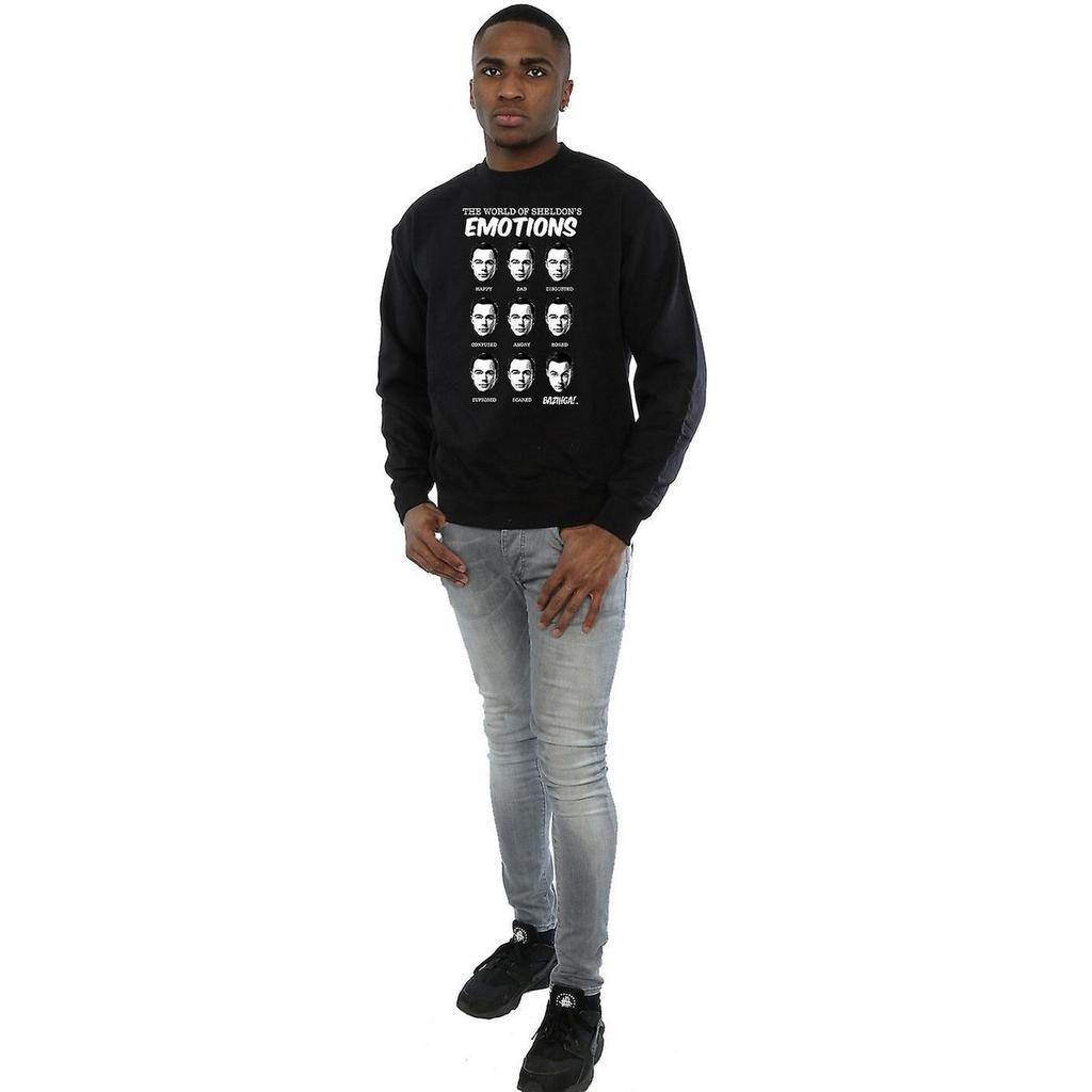 The Big Bang Theory Mens Sheldon Emotions Cotton Sweatshirt