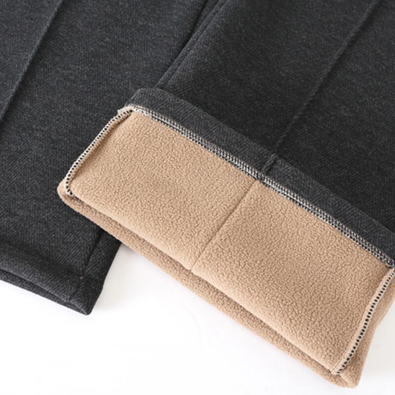 Women's Winter Fleece-Lined High-Waist Straight Leg Pants