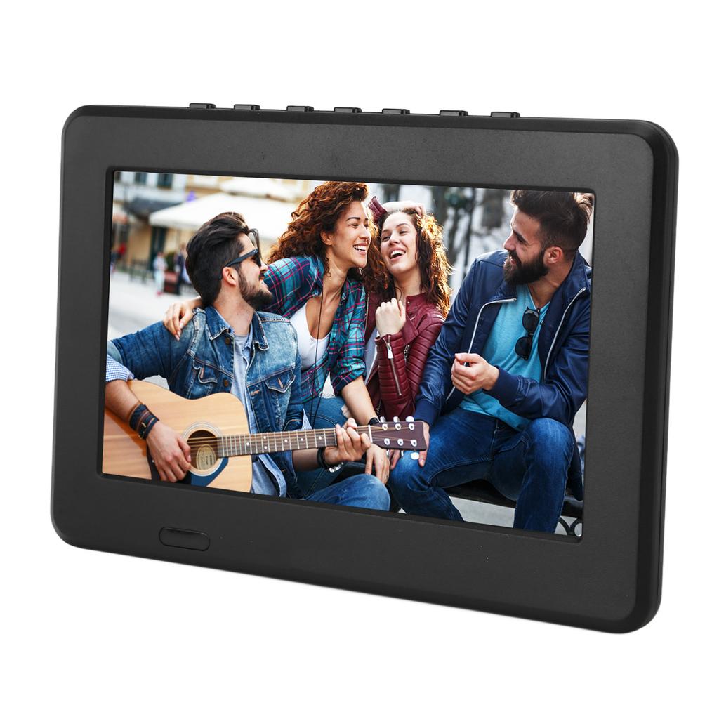 7 hüvelykes hordozható TV HD LED digitális hordozható televízió videolejátszó beépített újratölthetővel