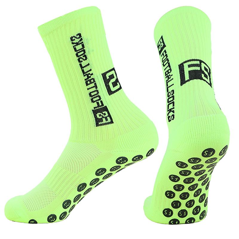 

2025 New Style FS Football Socks Round Silicone Suction Cup Grip Anti Slip Soccer Socks Sports Men Women Baseball Rugby Socks 39-45