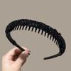 Non-slip Toothed Rhinestone Hair Hoops Elastic Comfortable Headbands Fashion Hair Accessories for Women Wedding Bridal