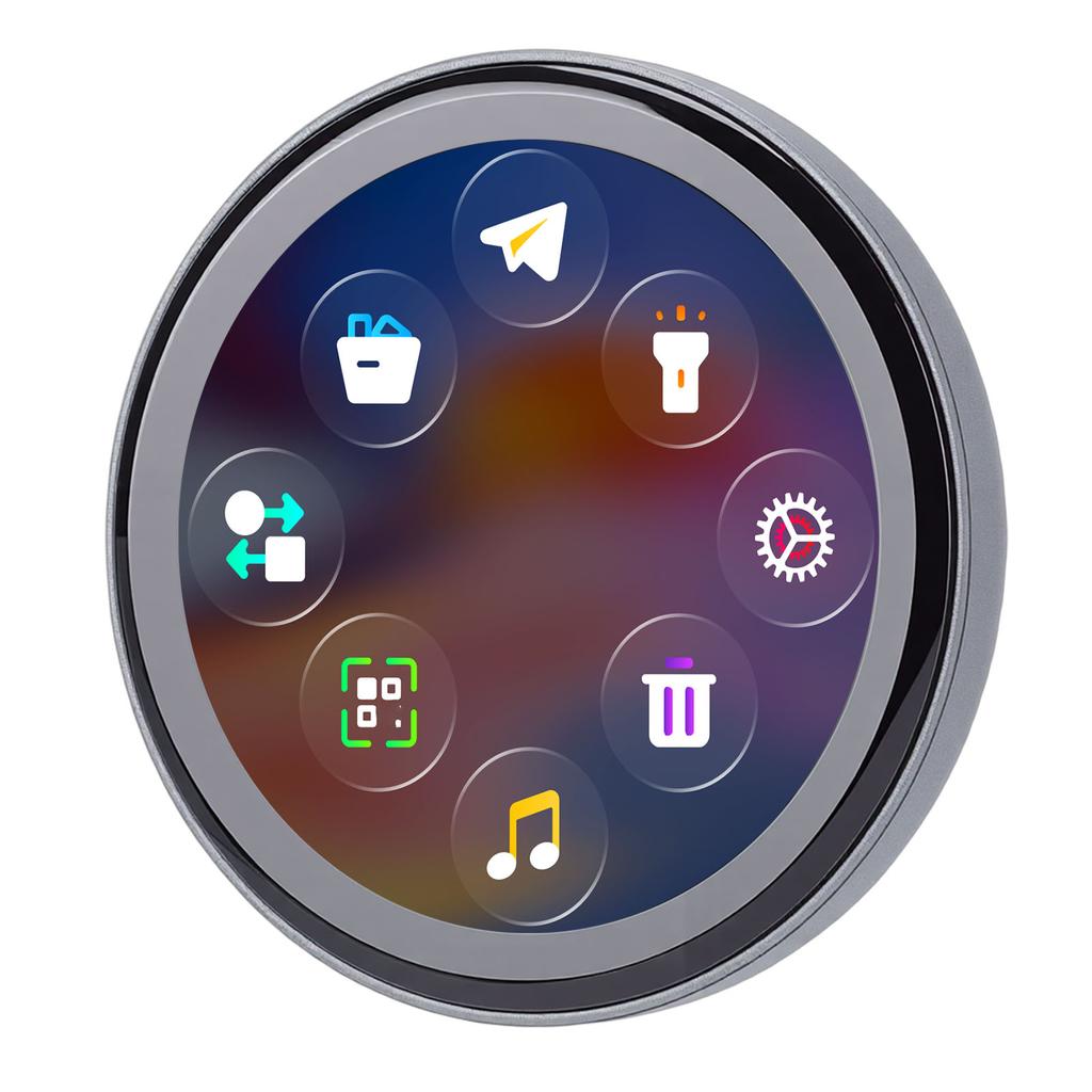 Digital Displayed Pixels Badge Pin Smart HD Multifunctional 7 Color Dynamic Light Effect Electronic Badge Anime Pin