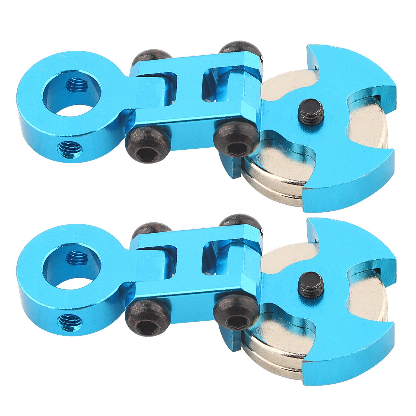 

2Pcs Model Vehicle Accessories Metal Magnetic Stealth Body Post Mount for RC Car Blue