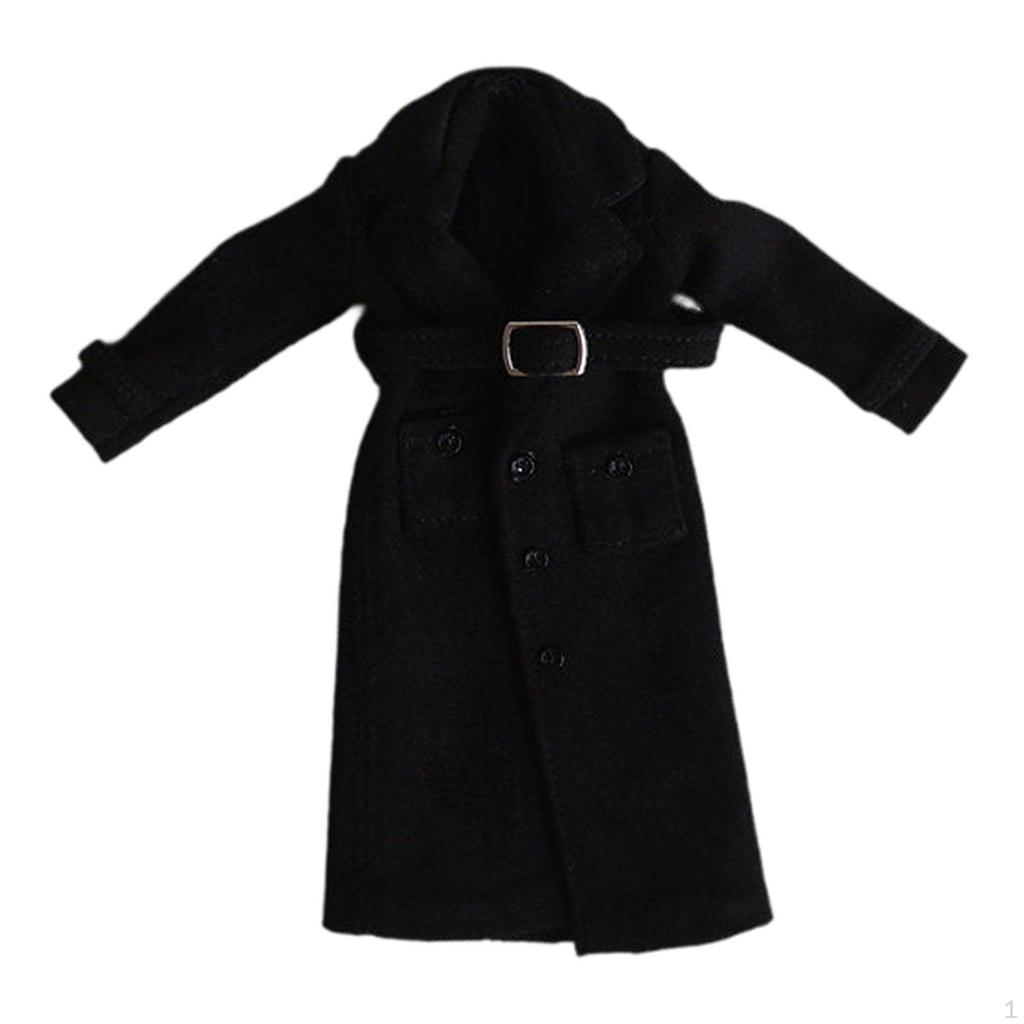 1/12 Scale Coat for Action Figures Accessories Windbreaker Clothing Miniature BJD Decoration