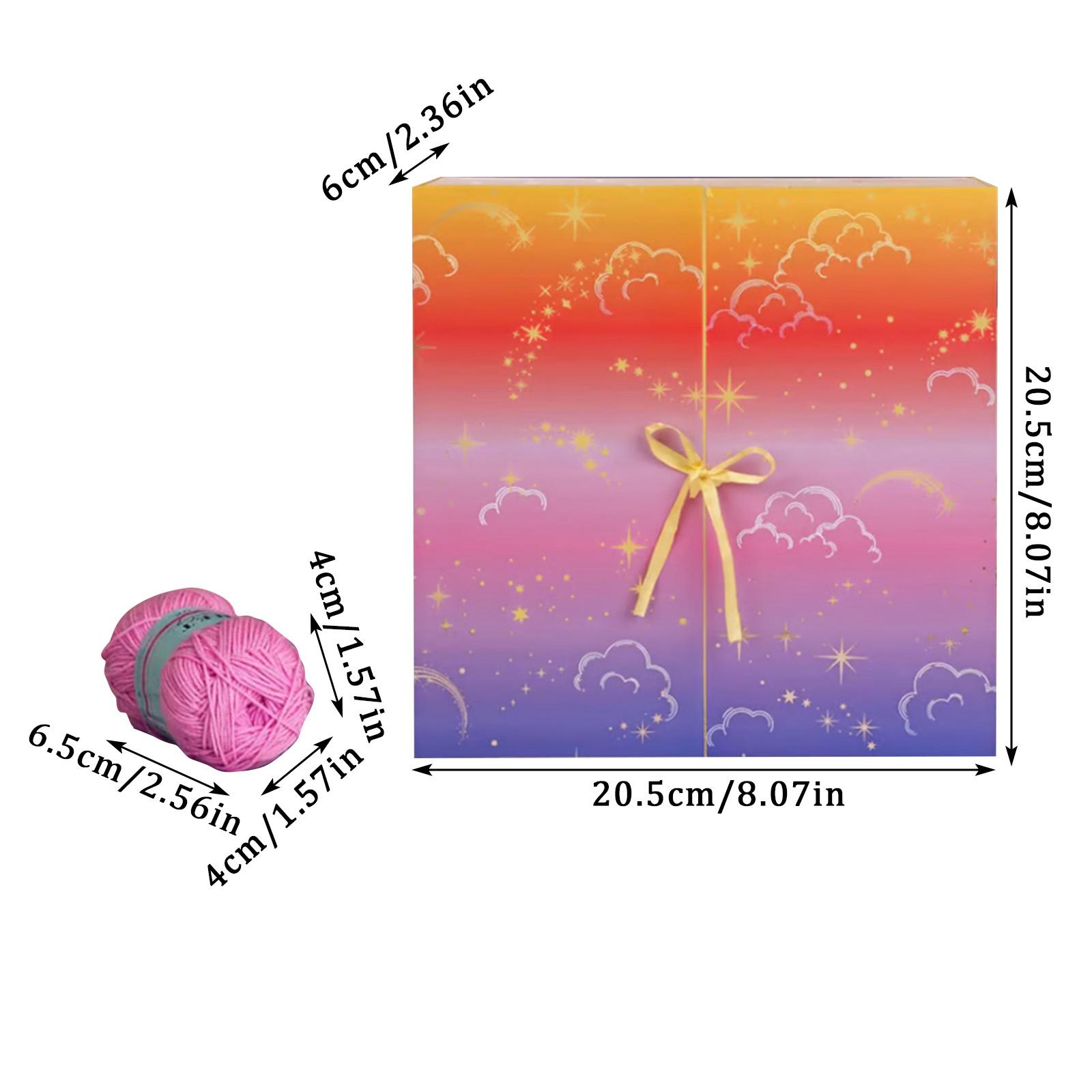 

Handmade Yarn Crochet Ball Of Yarn Diy Material Christmas Advent Calendar Blind Box 25 Days With Tutorials Diy Knitting Scarves