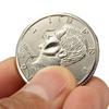 Magic Close-Up Street Trick Bite Coin Bite And Restored Half Dollar Illusion