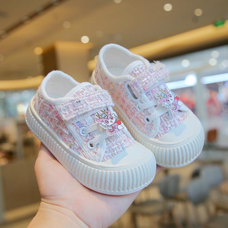 Childrens Canvas Shoes Boy Board Shoes 2024 Spring Autumn New Soft Sole Children Shoe Breathable Girls Shoe Children Casual Shoe