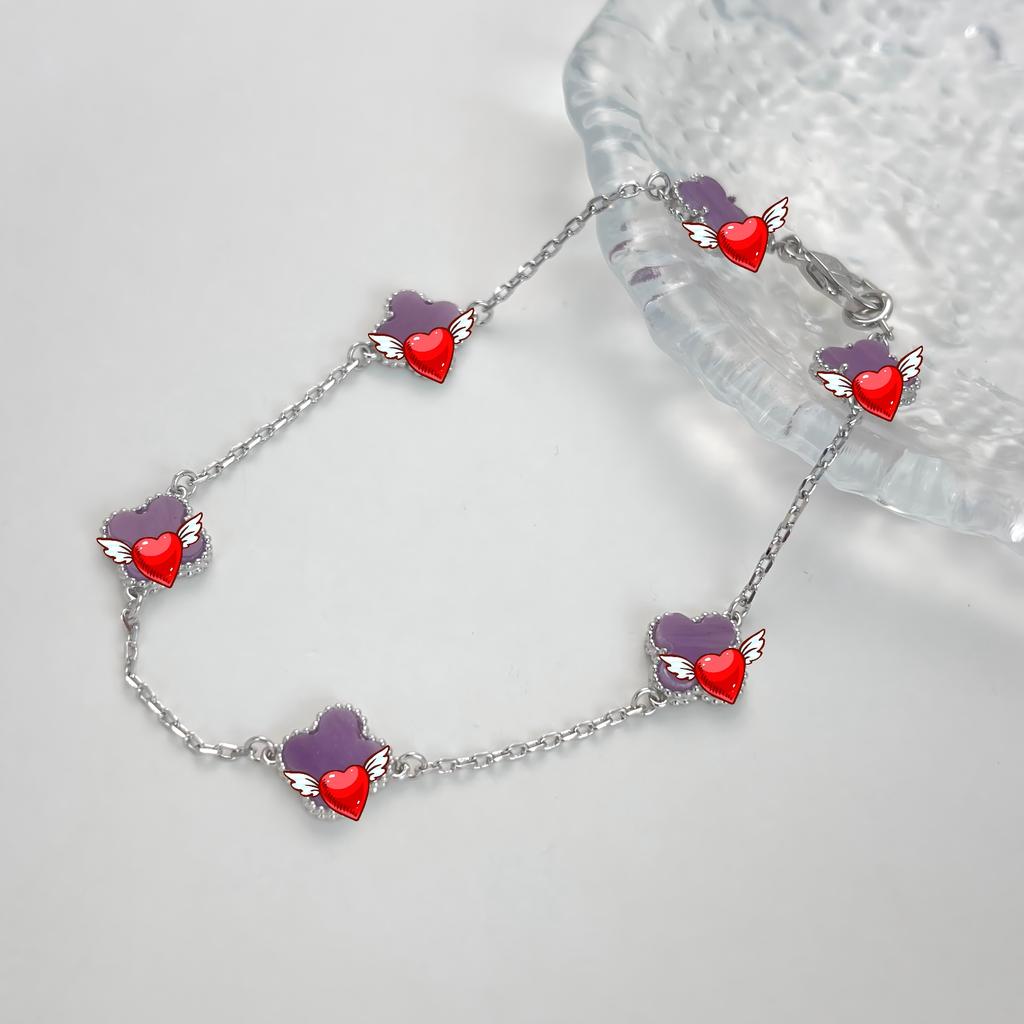 Original S925 Sterling Silver 18K Gold Plated Four-Leaf Clover Bracelet Six-flower Can Request Van the Catalog Cleef From Seller