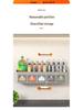 Punch-Free Wall-Mounted Kitchen Storage Rack & Spice Organizer Set